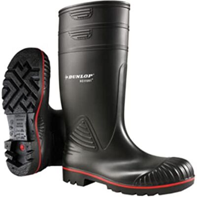 Dunlop B440631 ACIFORT KNIE unisex vuxna lång gummistövlar, svart, 39 EU Dunlop B440631 ACIFORT KNIE unisex vuxna lång gummistövlar, svart, 39 EU