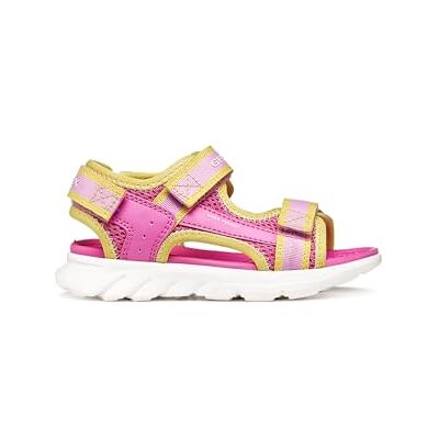 Geox J AIRADYUM GI sandal, fuchsia/gul, 36 EU Geox J AIRADYUM GI sandal, fuchsia/gul, 36 EU