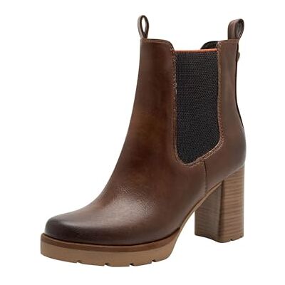 MARCO TOZZI Dam Chelsea-Stiefel 2-25805-45 Fashion Boot, Cognac Comb, 3,5 UK, Konjak kam, 36 EU MARCO TOZZI Dam Chelsea-Stiefel 2-25805-45 Fashion Boot, Cognac Comb, 3,5 UK, Konjak kam, 36 EU