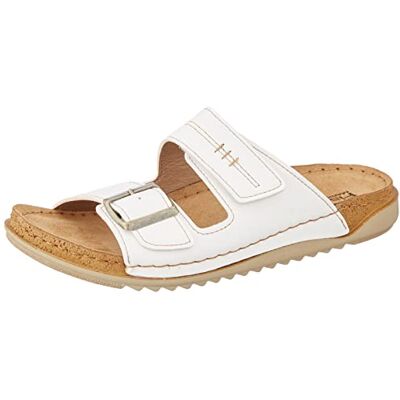 Fischer Markenschuh Fischer dam sarah pantolette, Vit, 39 EU Fischer Markenschuh Fischer dam sarah pantolette, Vit, 39 EU