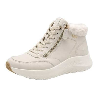 Tamaris Comfort dam spets boot platt duo-tex modestövlar, elfenben, 40 EU, elfenben, 40 EU Tamaris Comfort dam spets boot platt duo-tex modestövlar, elfenben, 40 EU, elfenben, 40 EU