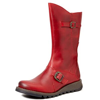 Fly London Mes 2 Chukka-stövlar för kvinnor, Röd, 35 EU Fly London Mes 2 Chukka-stövlar för kvinnor, Röd, 35 EU