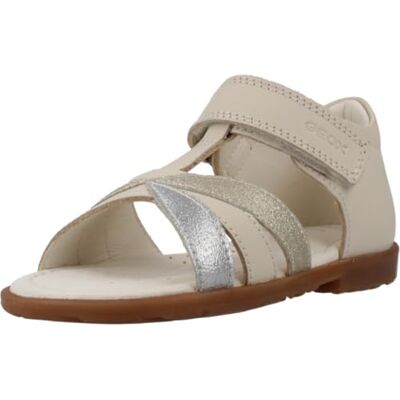Geox Pojke flicka B VERRED A Sandal, Lt Elfenben/Platinum, 25 EU, Lt Elfenben Platinum, 25 EU Geox Pojke flicka B VERRED A Sandal, Lt Elfenben/Platinum, 25 EU, Lt Elfenben Platinum, 25 EU