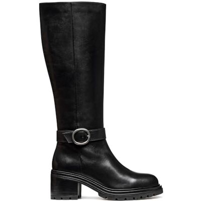 Geox Dam D Damiana Knee High Boot, svart, 41 EU Geox Dam D Damiana Knee High Boot, svart, 41 EU