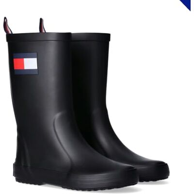 Tommy Hilfiger Unisex Rudy regnstövel för barn, svart, 24 EU, Svart, 24 EU Tommy Hilfiger Unisex Rudy regnstövel för barn, svart, 24 EU, Svart, 24 EU