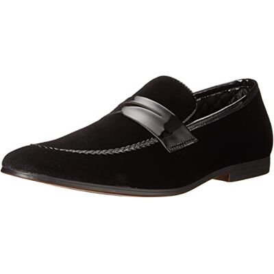 Steve Madden Halvmåneloafer, Black Velvet, 10,5 UK, Svart sammet, 44 EU Steve Madden Halvmåneloafer, Black Velvet, 10,5 UK, Svart sammet, 44 EU
