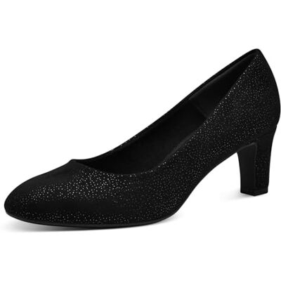 Tamaris dam pumps textilblockklack, Svart struktur, 41 EU Tamaris dam pumps textilblockklack, Svart struktur, 41 EU