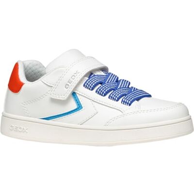 Geox Pojke Eclyper Boy A Basket, Vit orange, 38 EU Geox Pojke Eclyper Boy A Basket, Vit orange, 38 EU
