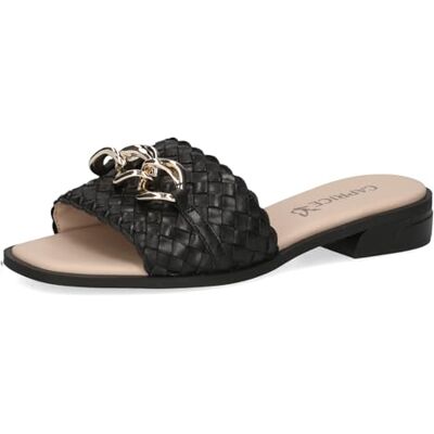 CAPRICE Damer 9-27102-42 platta sandaler, Svart nappa, 40 EU CAPRICE Damer 9-27102-42 platta sandaler, Svart nappa, 40 EU