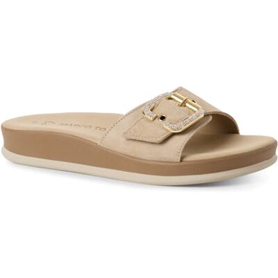 MARCO TOZZI Damer 2–27190-44 sandal, Beige, 40 EU MARCO TOZZI Damer 2–27190-44 sandal, Beige, 40 EU