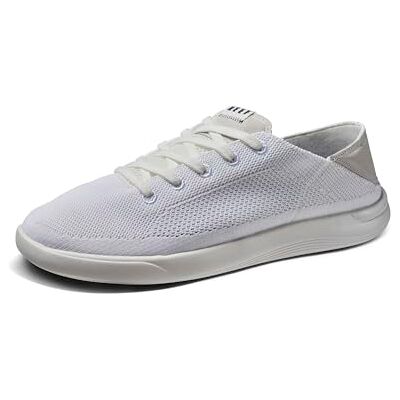 REEF Swellsole Neptunus herrskor, lätt och andningsbar, minnesskum fotbädd, vikbar häl, Vitt, 12 REEF Swellsole Neptunus herrskor, lätt och andningsbar, minnesskum fotbädd, vikbar häl, Vitt, 12