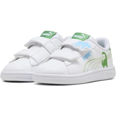 PUMA Unisex Baby Smash 3.0 Dino V INF sneakers, vit-grön frukt-livfull blå, 5 UK barn, vit grön frukt levande blå, 22 EU PUMA Unisex Baby Smash 3.0 Dino V INF sneakers, vit-grön frukt-livfull blå, 5 UK barn, vit grön frukt levande blå, 22 EU