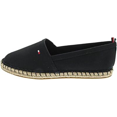 Tommy Hilfiger dam Basic Tommy platt Espadrille öppen tå klackar, vit (elfenben Ybi), 6,5 UK, Svart, 36 EU Tommy Hilfiger dam Basic Tommy platt Espadrille öppen tå klackar, vit (elfenben Ybi), 6,5 UK, Svart, 36 EU