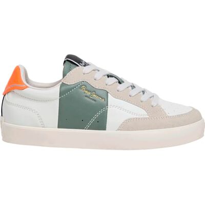 Pepe Jeans Lane Cross B Sneak, Beige (POP vit), 2,5 UK Pepe Jeans Lane Cross B Sneak, Beige (POP vit), 2,5 UK