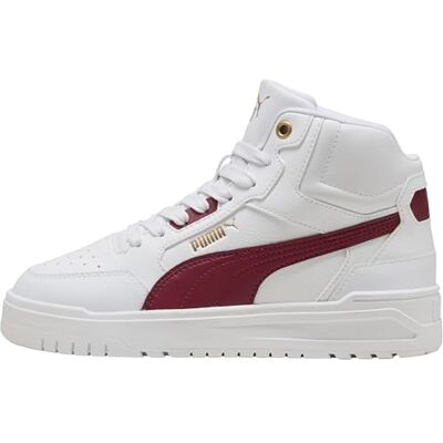 PUMA Shuffle Downtown MID JR sneakers, White-Team Regal RED Gold, 6 UK, White Team Regal röd guld, 6 UK PUMA Shuffle Downtown MID JR sneakers, White-Team Regal RED Gold, 6 UK, White Team Regal röd guld, 6 UK