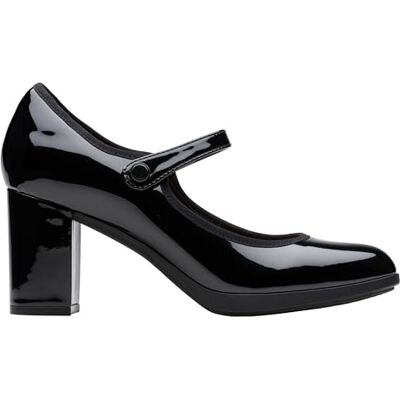 Clarks Bayla Lily Womens Black Pat, 4 Clarks Bayla Lily Womens Black Pat, 4