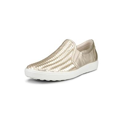ECCO Mjuk 7 Gore-Tex snörsneakers för kvinnor, Rent vitt guld, 36.5/37 EU ECCO Mjuk 7 Gore-Tex snörsneakers för kvinnor, Rent vitt guld, 36.5/37 EU