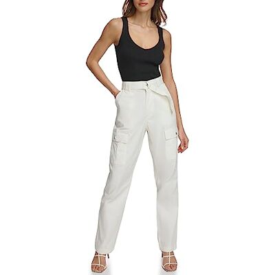 DKNY Dambyxor Belted cargobyxor, pristin, 8, Pristin, 38 DKNY Dambyxor Belted cargobyxor, pristin, 8, Pristin, 38