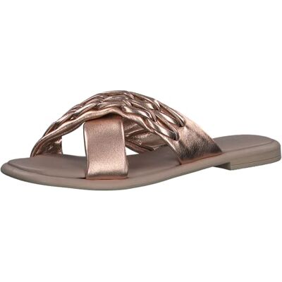 MARCO TOZZI Dam 2-2-27122-20 läderpantoletter, rosa metallic, 39 EU, Rosemetall, 39 EU MARCO TOZZI Dam 2-2-27122-20 läderpantoletter, rosa metallic, 39 EU, Rosemetall, 39 EU