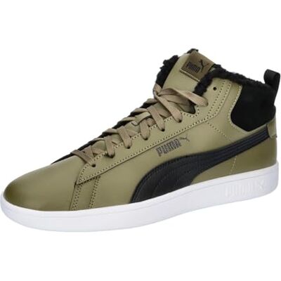 PUMA Unisex Smash 3.0 Mid WtrSneaker, Olive Drab svart vit, 39 EU PUMA Unisex Smash 3.0 Mid WtrSneaker, Olive Drab svart vit, 39 EU