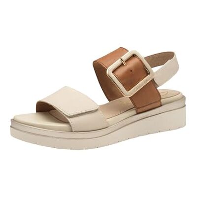 Tamaris 8-88706-42, kilsandaler för kvinnor, Elfenben, 38 EU Tamaris 8-88706-42, kilsandaler för kvinnor, Elfenben, 38 EU