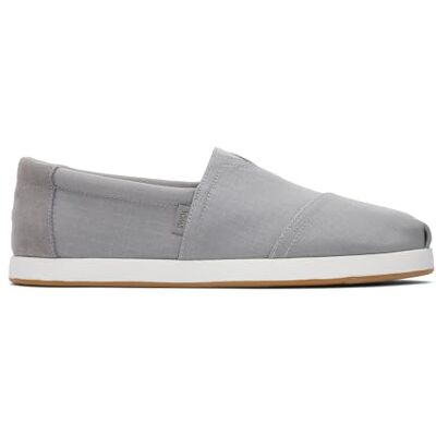 TOMS Alp FWD Loafer för män platt, Ultimat grå återvunnen ripstop bomullsduk nödställd mocka, 39 EU TOMS Alp FWD Loafer för män platt, Ultimat grå återvunnen ripstop bomullsduk nödställd mocka, 39 EU