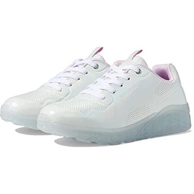 Skechers Street Girls sneakers, vit syntetisk/silvertrim, 43 EU, Vit syntetisk silvertrim, 43 EU Skechers Street Girls sneakers, vit syntetisk/silvertrim, 43 EU, Vit syntetisk silvertrim, 43 EU