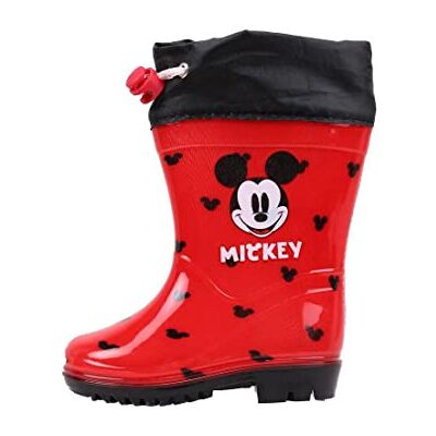 CERDÁ LIFE'S LITTLE MOMENTS Flickor, med stoppreglage, för större anpassning och minimering av ingången, gummistövlar, Musse Pigg, röd, officiell Disney-licensierad produkt, röd, 28 EU CERDÁ LIFE'S LITTLE MOMENTS Flickor, med stoppreglage, för större anpassning och minimering av ingången, gummistövlar, Musse Pigg, röd, officiell Disney-licensierad produkt, röd, 28 EU