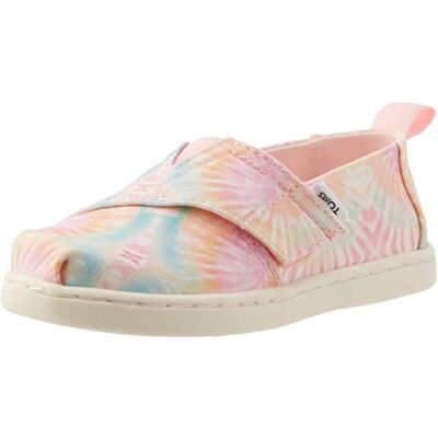 TOMS Alpargata Loafer platt, rosa, 3 UK barn TOMS Alpargata Loafer platt, rosa, 3 UK barn