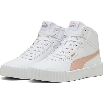 PUMA dam Carina 3.0 MID sneakers, Vit-Rose Quartz guld, 6.5 UK, vit ros kvarts guld, 40 EU PUMA dam Carina 3.0 MID sneakers, Vit-Rose Quartz guld, 6.5 UK, vit ros kvarts guld, 40 EU