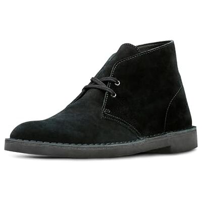 Clarks Bushacre 2 Chukka Boot för män, Svart mocka, 44.5 EU Clarks Bushacre 2 Chukka Boot för män, Svart mocka, 44.5 EU