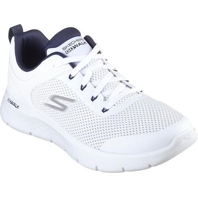Skechers herr Go Walk Flex Oberoende sneaker, Silvergrå beläggning, 44.5 EU Skechers herr Go Walk Flex Oberoende sneaker, Silvergrå beläggning, 44.5 EU