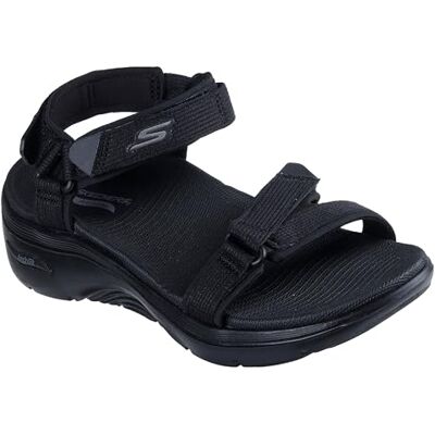 Skechers dam GO WALK ARCH FIT 2.0 SANDAL EXHILARATE Sandaler, Black Textile, 38 EU Skechers dam GO WALK ARCH FIT 2.0 SANDAL EXHILARATE Sandaler, Black Textile, 38 EU