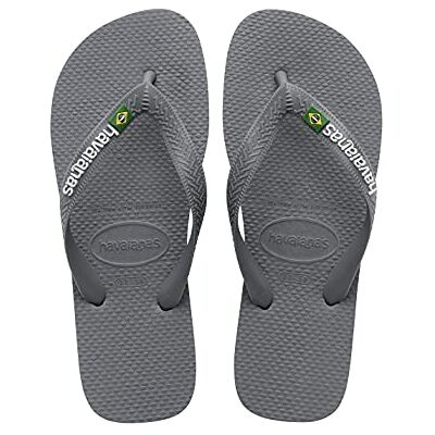 Havaianas unisex kinderslippers, staalgrijs, 12 UK kind Havaianas unisex kinderslippers, staalgrijs, 12 UK kind