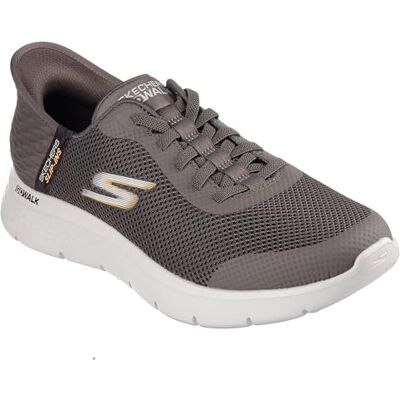 Skechers Herr Free Slip-ins Go Walk Flex-Hands Up Sneaker, Brun, 42 EU bred Skechers Herr Free Slip-ins Go Walk Flex-Hands Up Sneaker, Brun, 42 EU bred