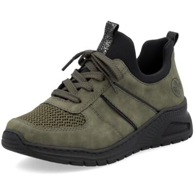 Rieker Dam lågtopp sneakers M4970, halvskor, lös insats, Grön 54, 39 EU bred Rieker Dam lågtopp sneakers M4970, halvskor, lös insats, Grön 54, 39 EU bred