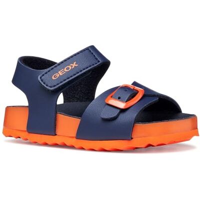 Geox Baby pojkar B CHALKI pojksandal, marinblå/orange, 20 EU Geox Baby pojkar B CHALKI pojksandal, marinblå/orange, 20 EU