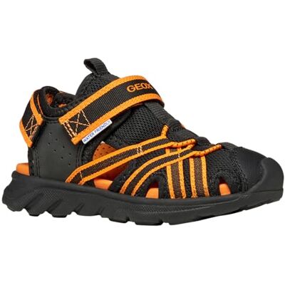 Geox J AIRADYUM BO sandal, svart/orange, 32 EU Geox J AIRADYUM BO sandal, svart/orange, 32 EU