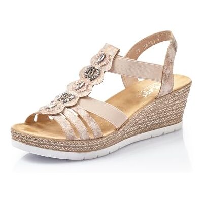 Rieker 619b2-31 damsandaler, ROSA, 42 EU Rieker 619b2-31 damsandaler, ROSA, 42 EU
