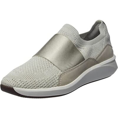 Clarks dam Toffel Un Rio Knit, Vit stickad, 35.5 EU Clarks dam Toffel Un Rio Knit, Vit stickad, 35.5 EU