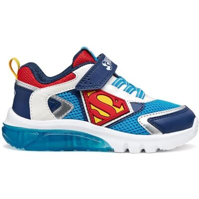 Geox J CIBERDRON Boy B sneakers, LT blå/röd, 25 EU Geox J CIBERDRON Boy B sneakers, LT blå/röd, 25 EU