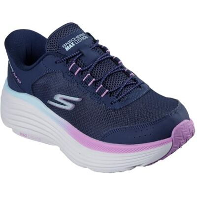Skechers dam max dämpning Endeavour Cardova handsfree slipins sneaker, Marinblå/lila, 39 EU Skechers dam max dämpning Endeavour Cardova handsfree slipins sneaker, Marinblå/lila, 39 EU