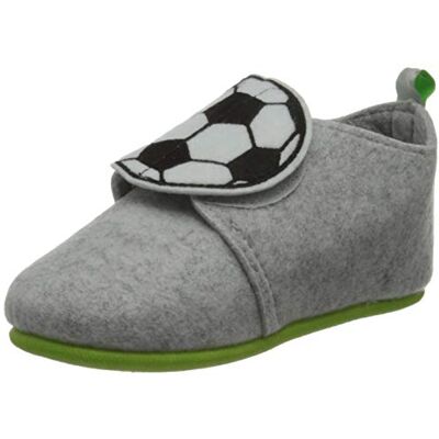 Playshoes pojkar fotboll tofflor, GRÅ, 20 EU Playshoes pojkar fotboll tofflor, GRÅ, 20 EU