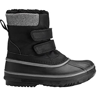 Viking Unisex barn Rogne Warm Snow Boot, Svart grå, 23 EU bred Viking Unisex barn Rogne Warm Snow Boot, Svart grå, 23 EU bred