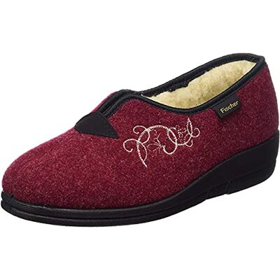 Fischer Markenschuh Fischer dam Dora låga tofflor, Röd Bordo 341-39 EU Fischer Markenschuh Fischer dam Dora låga tofflor, Röd Bordo 341-39 EU