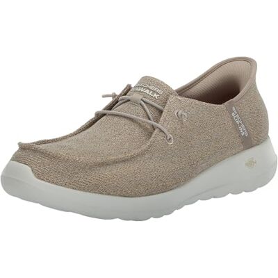 Skechers Hands Free Slip-ins Go Walk Joy Moc Toe Casual Shoe Sneaker för kvinnor, Naturligt, 39 EU Skechers Hands Free Slip-ins Go Walk Joy Moc Toe Casual Shoe Sneaker för kvinnor, Naturligt, 39 EU