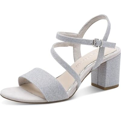 MARCO TOZZI dam 2–28300-46 sandaler, silver, 38 EU MARCO TOZZI dam 2–28300-46 sandaler, silver, 38 EU