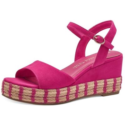 MARCO TOZZI Dam, Feel Me fotbädd, mjukt foder, 2–28395–42 sandal med klack, rosa, 41 EU MARCO TOZZI Dam, Feel Me fotbädd, mjukt foder, 2–28395–42 sandal med klack, rosa, 41 EU