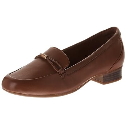 Clarks Women's Juliet Shine Loafer, Tan Leather, 11 Clarks Women's Juliet Shine Loafer, Tan Leather, 11