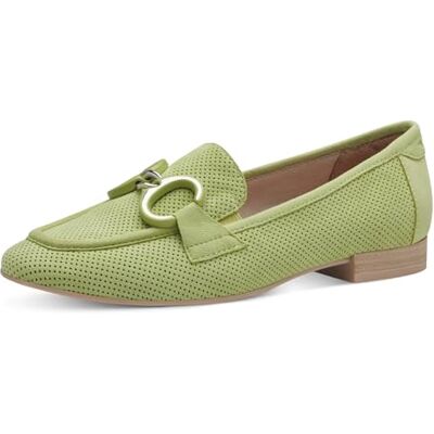 Tamaris Comfort damtofflor av läder med blockhäl, Grön, 37 EU Tamaris Comfort damtofflor av läder med blockhäl, Grön, 37 EU